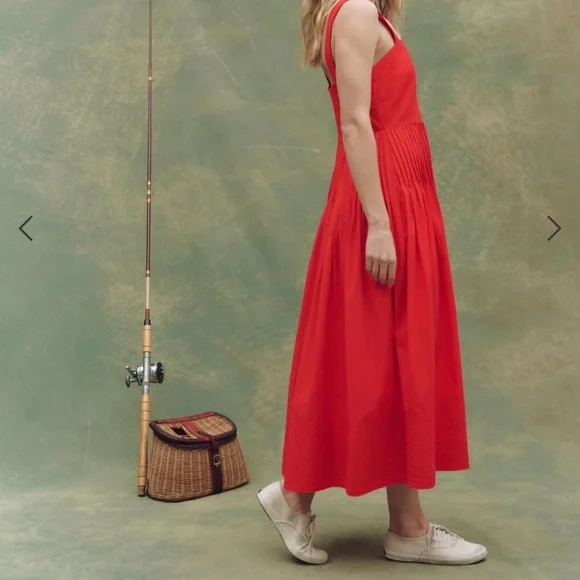 The Great Day Break Sleeveless Pleated Midi Dress - Picture 3 of 8